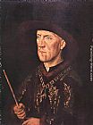 Jan van Eyck Portrait of Baudouin de Lannoy painting